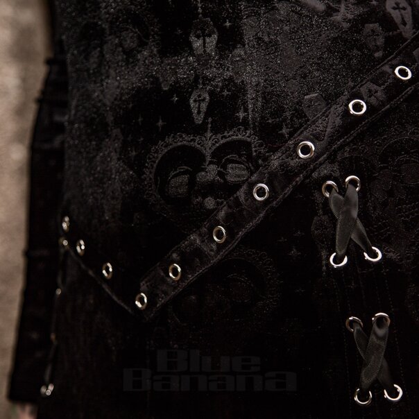 Banned Amara Samt-Maxikleid (Schwarz) | Blue Banana