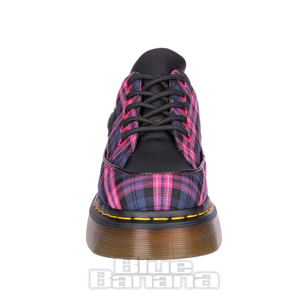 Dr Martens Buzz 5 Eye Tartan Woven Scarpe (Viola) | Blue Banana