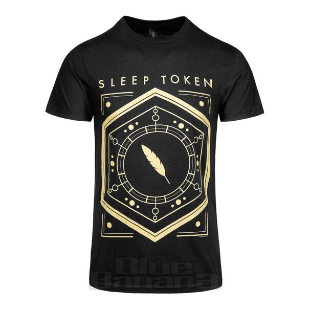 Official Sleep Token Emergence Feather T Shirt (Black) | Blue Banana