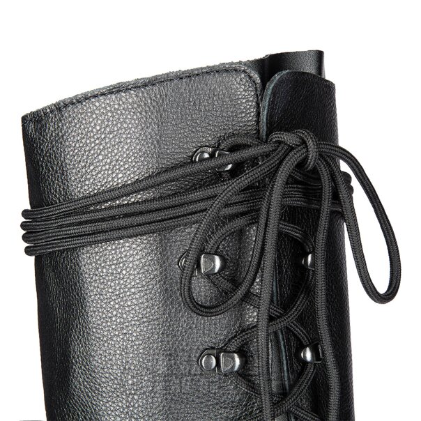 Dr Martens Hi-Soft Leather Boots (Black) | Blue Banana