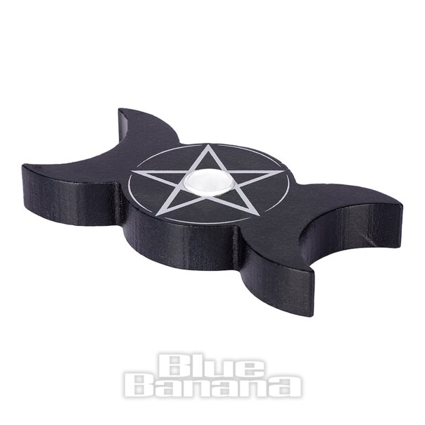 Etwas anderes Dreifachmond-Kerzenhalter (Schwarz) | Blue Banana