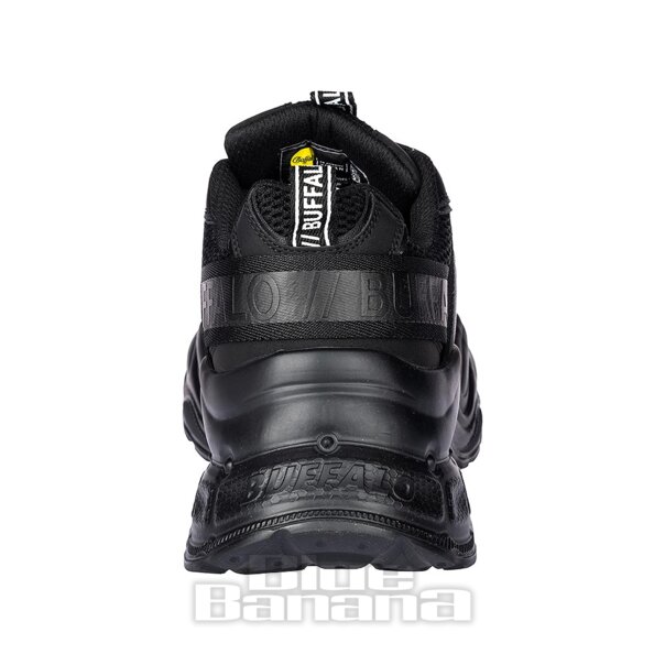 Buffalo Yuno Trainer (Black) | Alternative Platform Shoes
