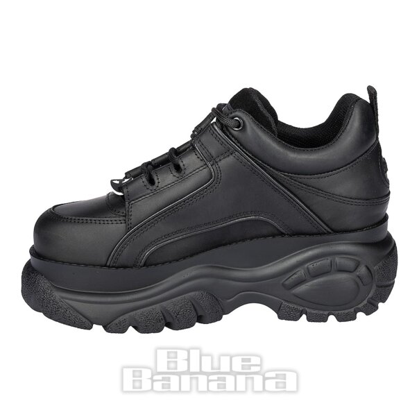 Buffalo Classic Trainer (Black) | Alternative Platform Shoes