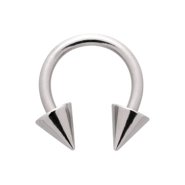 Blue Banana Surgical Steel Cone Circular Barbell (Silver) | Piercing Jewellery