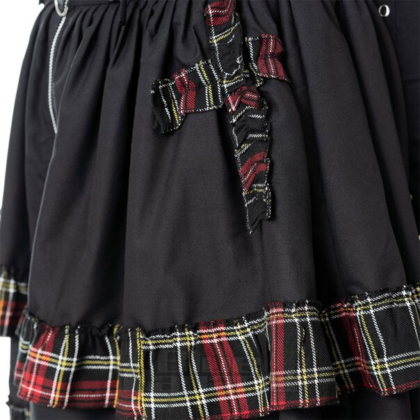 Heartless Graveyard Check Skirt (Black) | Alternative Clothing