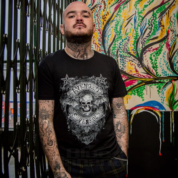 T Shirt Avenged Sevenfold Star Flourish (Black) | Merchandising della band IT