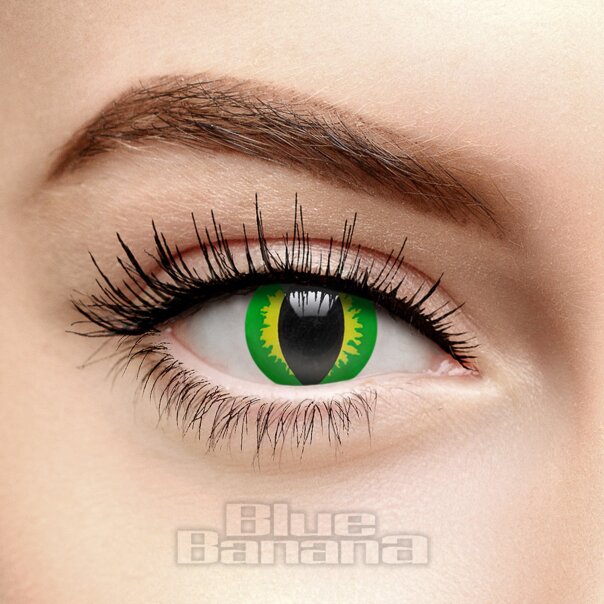Grüne Eidechsen-Kontaktlinsen für 90 Tage, Coloured Contacts UK