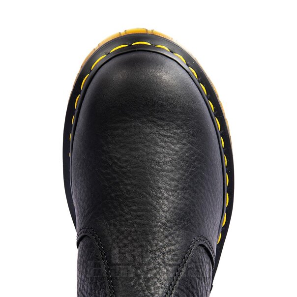 Dr Martens 2976 Grizzly Faux Fur Chelsea Boots | Leather Doc Martens Boots