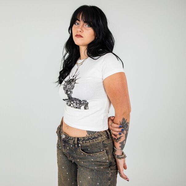 The Ragged Priest Worship T-Shirt (Cream) | Alternative Fashion
