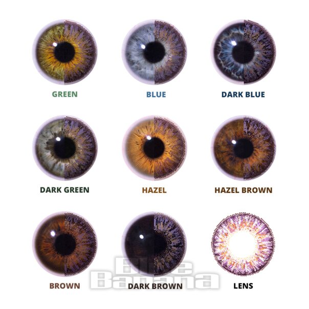 Mystic Tri Tone 90 Tage farbige Kontaktlinsen, natürliche kosmetische Augenlinse