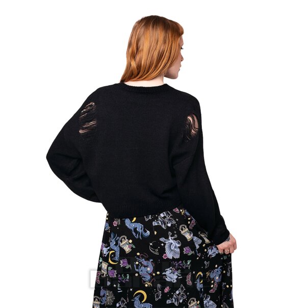 Hell Bunny Russula Pullover (Schwarz) | Blue Banana