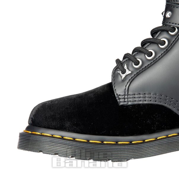Dr Martens 1460 Wednesday Boots (Black Velvet) | Blue Banana
