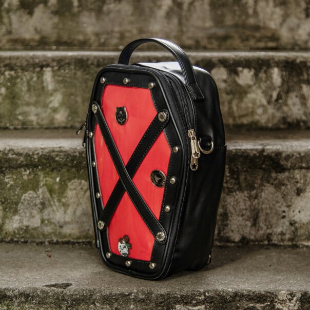 Blue Banana Coffin Bag (Red) | Alternative Accessories