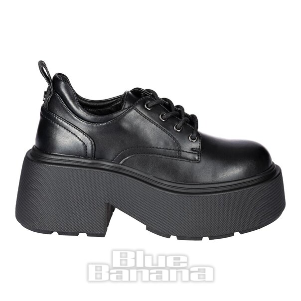 Chaussure végane Buffalo Vicious (noire) | Blue Banana Footwear