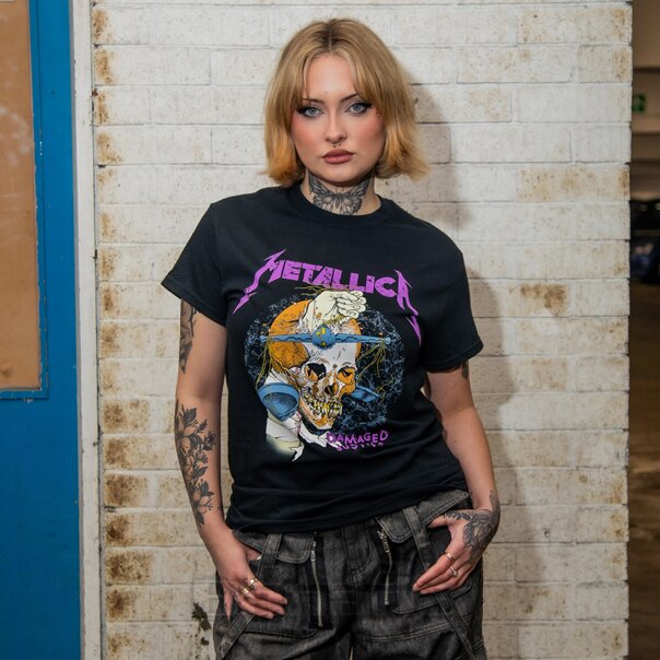 Official Metallica Damage Hammer T Shirt (Black) | Official Band Merchandise UK