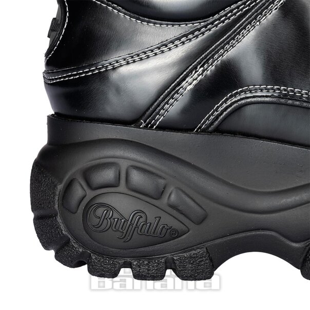 Baskets basses Buffalo Classic (noir et blanc) | Blue Banana Footwear