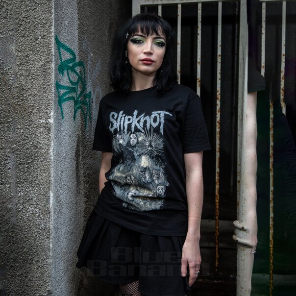 Offizielles Slipknot Skull Group T Shirt (Schwarz) | Band-Merchandise DE