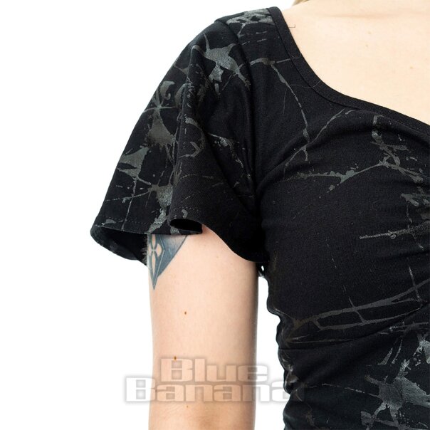 Vixxsin Shadowglass Top (Black) | Alternative Clothing, Gothic Clothing
