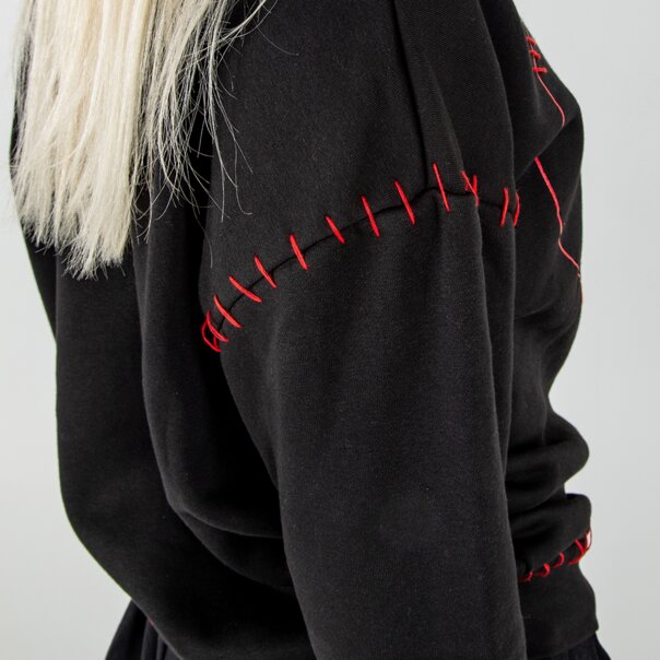 Poizen Industries Hanalei Broken Heart Jumper (Black/Red) | Blue Banana