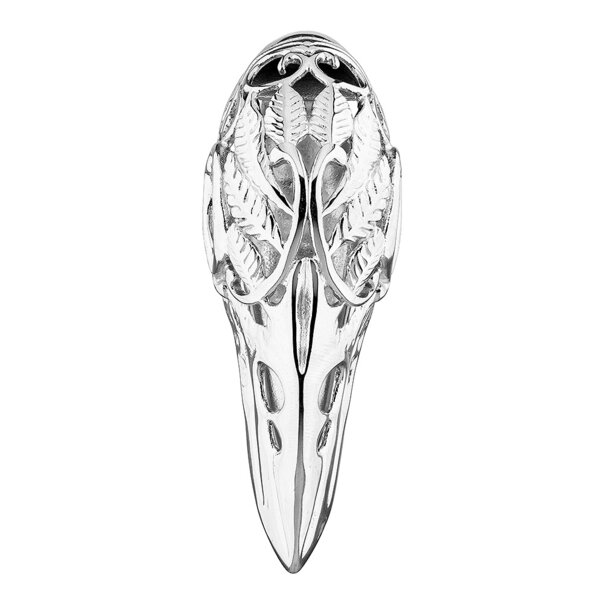 Blue Banana Threadless Surgical Steel Large Crow Ear Weight (Silver)
