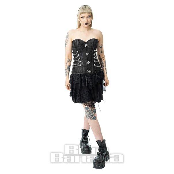 Vixxsin Steam Siren Corset (Black) | Blue Banana