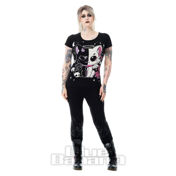 Cupcake Cult Lvd Kitty T-Shirt (Schwarz) | Blaue Banane