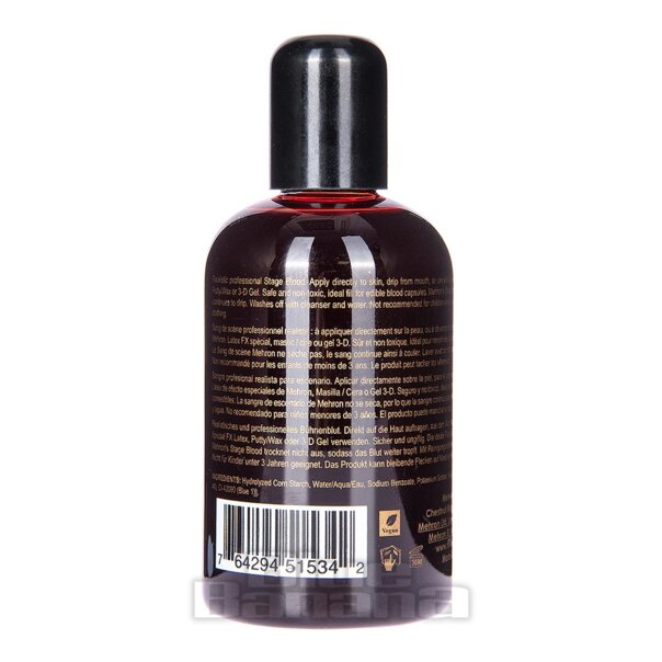 Lenti a contatto colorate Mehron Stage Blood 4,5 oz (venose scure) |