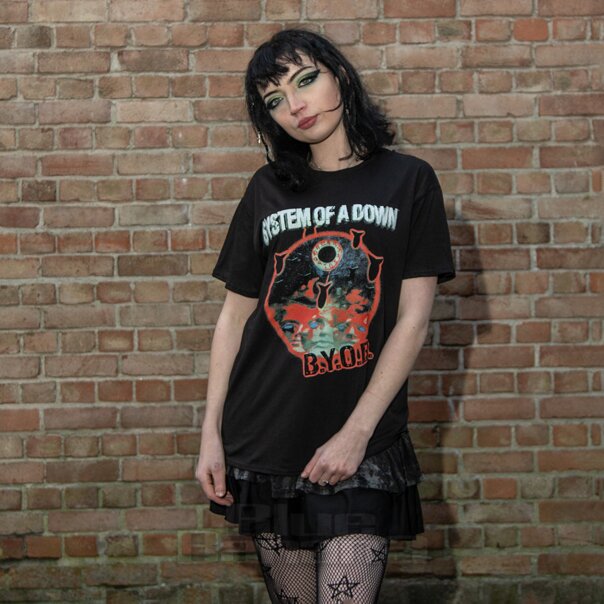 Offizielles System Of A Down BYOB-T-Shirt (Schwarz) | Blue Banana Band-Merchandise