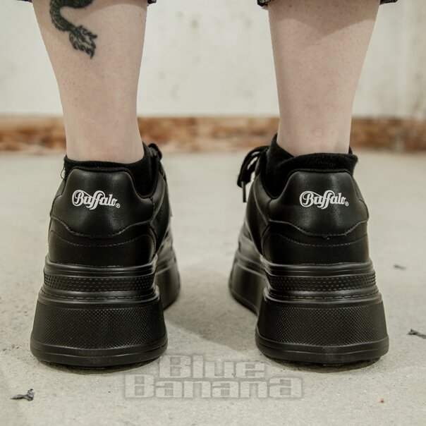 Buffalo Besu Trainer (Black) | Alternative Platform Shoes