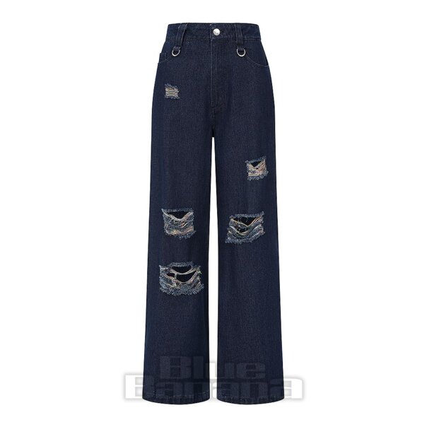 Banned Harley Regenbogen Jeans (Blau) | Blue Banana