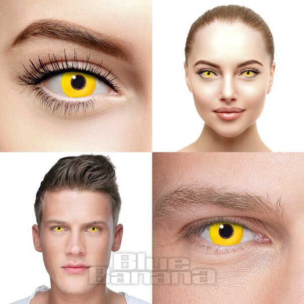 Gelbe Cosplay Farblinsen (Tageslinsen) | Coloured Contacts