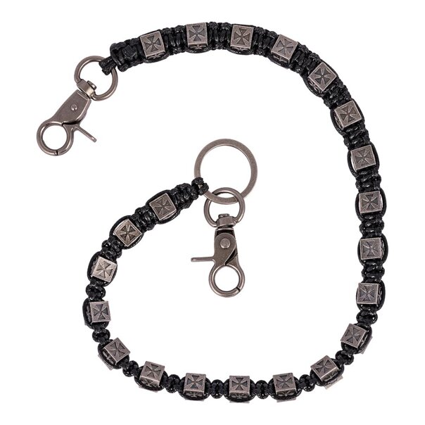 Blue Banana Cross Cord Key Chain (Black) | Alternative Accessories
