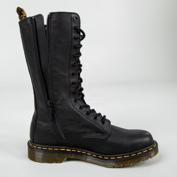 Dr Martens 1B99 Virginia High Boots (Black) | Alternative Fashion, Goth Clothing
