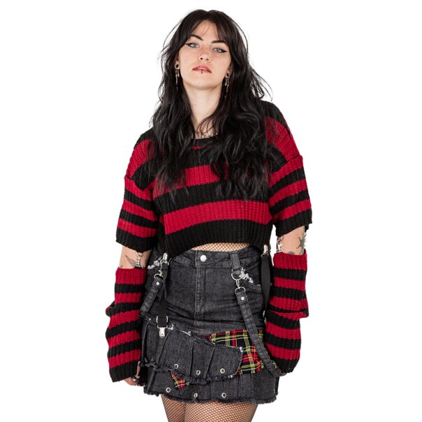 Heartless Black/Red Isadora Jumper | Blue Banana UK