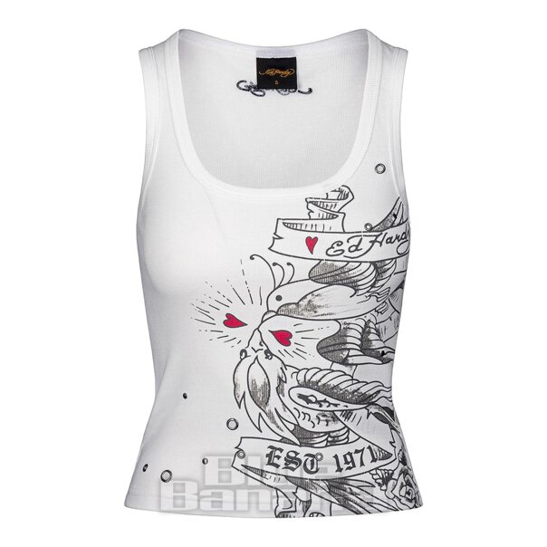 Ed Hardy Love Birds Vest (White) | Alt Vest Tops