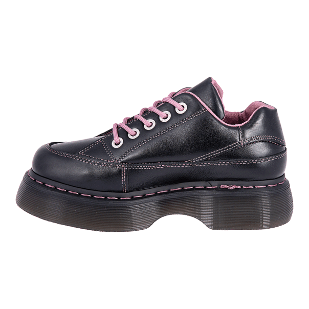 Dr Martens Buzz 5I Milled Gloss Shoe (Black) | Alternative Shoes