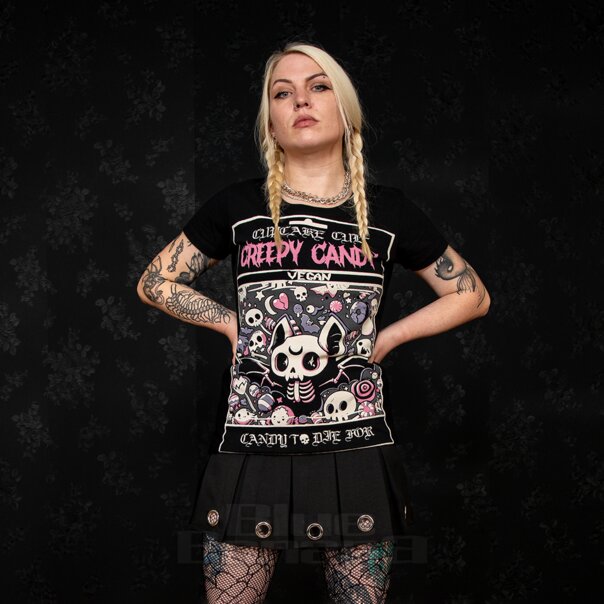 Cupcake Cult Caramella Inquietante Maglietta (Nero) | Blue Banana