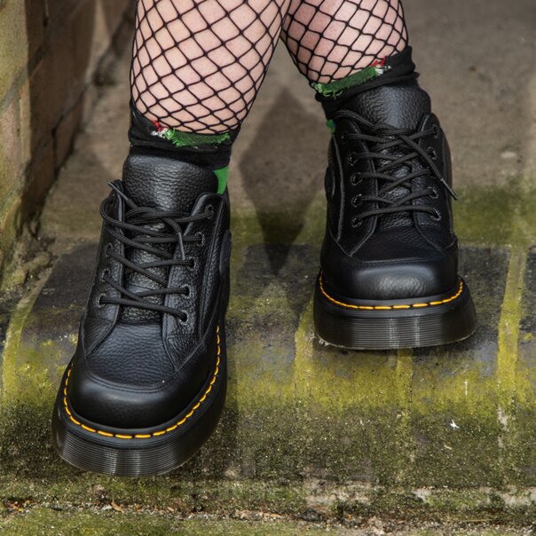 Dr Martens Buzz 5 Lace Nappa Shoes (Black) | Dr Martens Shoes
