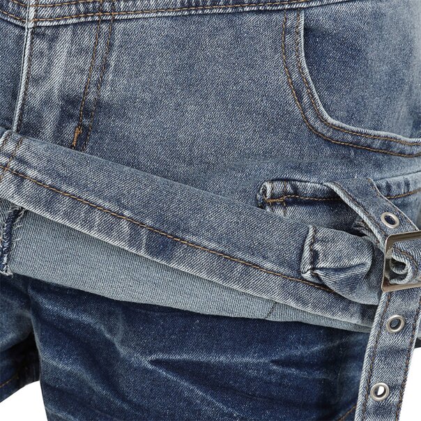 Banned Denim Dita Shorts (Blue) | Alternative Fashion, Goth Clothing