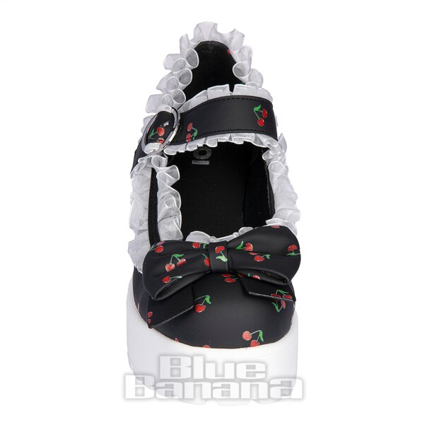 Koi Cherry Bakewell Platform Frill Mary Jane Scarpe | Scarpe Kawaii