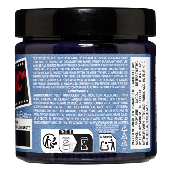 Tinte semipermanente azul Manic Panic High Voltage | Coloración azul