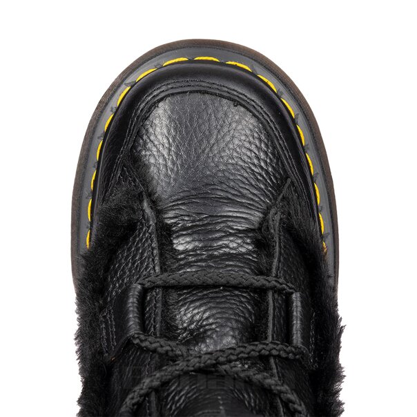 Dr Martens Buzz Kunstpelz Stiefel (Schwarz) | Blue Banana