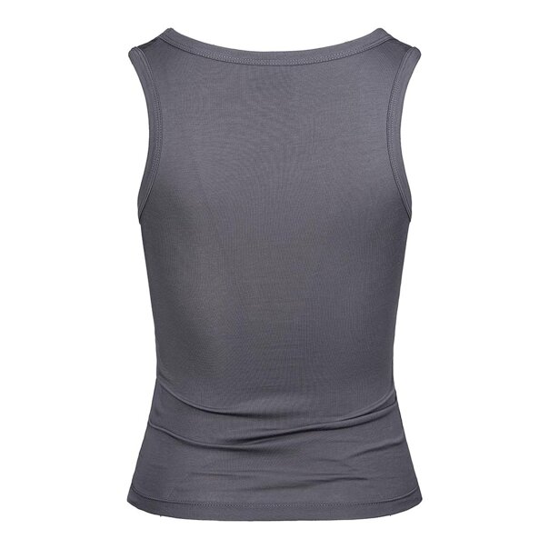 Ed Hardy NYC Diamante Crop Vest (Charcoal) | Alternative Tops
