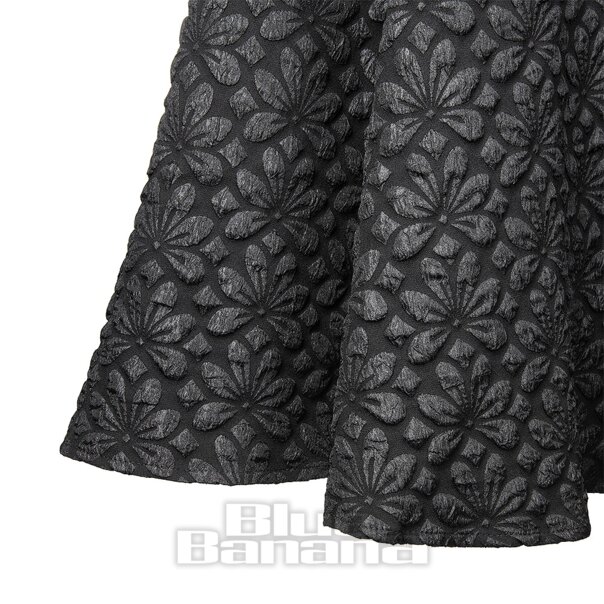 H&R London Dahlia Dress (Black) | Blue Banana