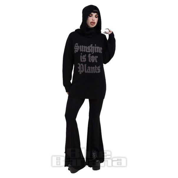 Killstar Sunshine Is For Plants Jumper (Black) | Gothic Fashion