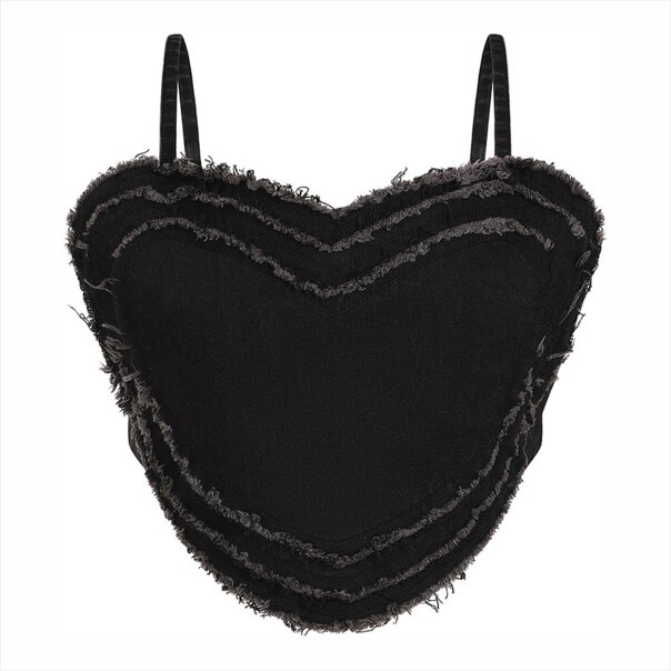 Banned Briseur De Cœurs Haut (Noir) | Blue Banana
