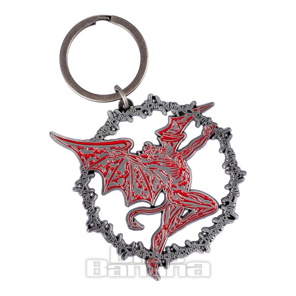 Official Black Sabbath Dämon Schlüsselanhänger (Silber/Rot) | Blue Banana