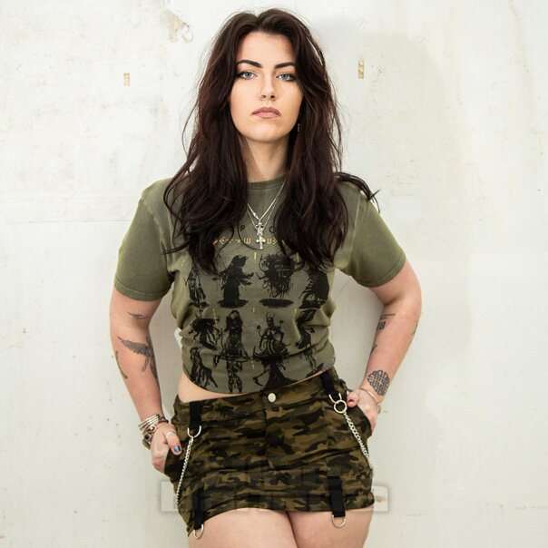 Official Sleep Token Red Camiseta (Verde Lavado A La Piedra) | Mercancía de la banda ES