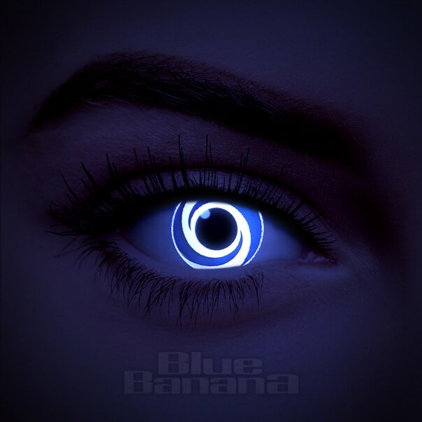 Rote Wirbel UV I-Glow Farbige Kontaktlinsen (30 Tage) | Coloured Contacts