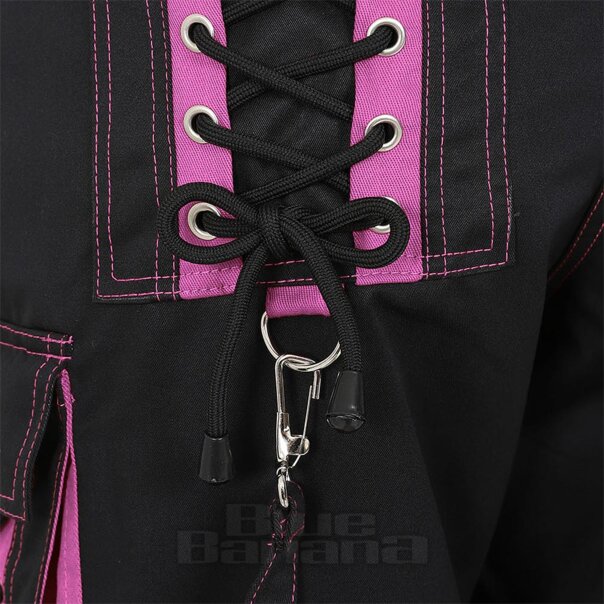 Banned Strappy Trousers (Black/Pink) | Blue Banana